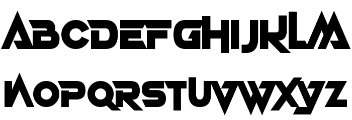 Deadly Advance Font LOWERCASE