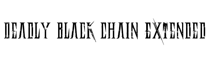 Deadly Black Chain Extended  Frei Schriftart Herunterladen