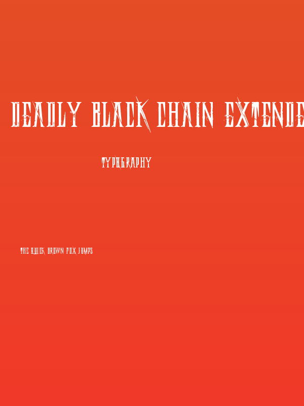 Deadly Black Chain Extended Poster