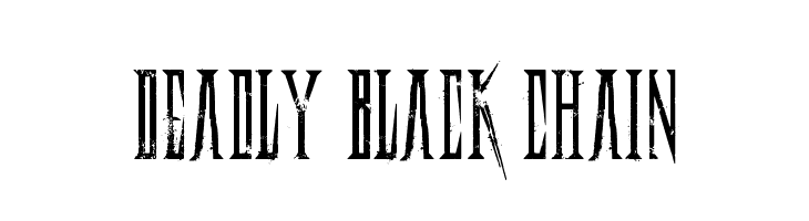 Deadly Black Chain  Frei Schriftart Herunterladen