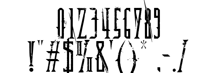 Deadly Black Chain Font OTHER CHARS