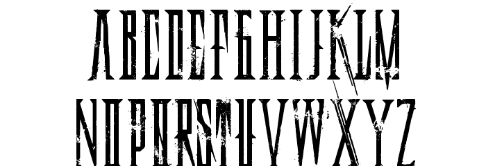 Deadly Black Chain Font LOWERCASE