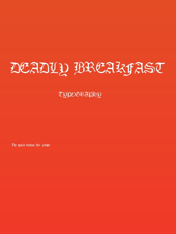 Deadly Breakfast Poster