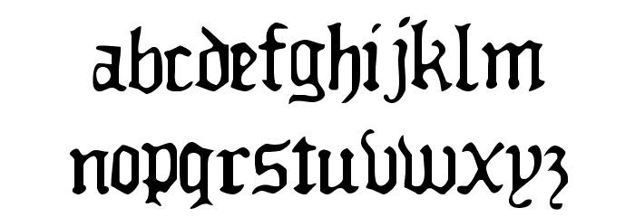 Deadly Breakfast Font LOWERCASE