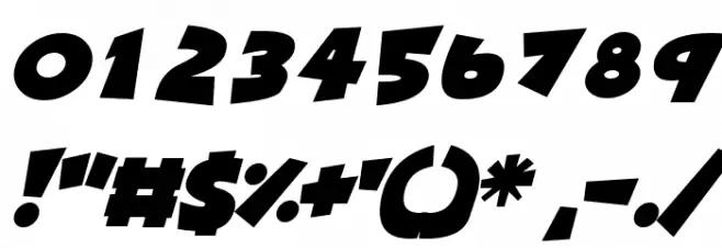 Deadly Cute Italic Font OTHER CHARS