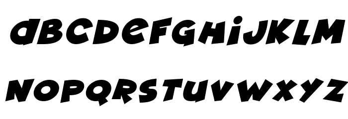 Deadly Cute Italic Font LOWERCASE