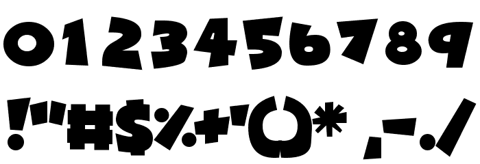 Deadly Cute Font OTHER CHARS