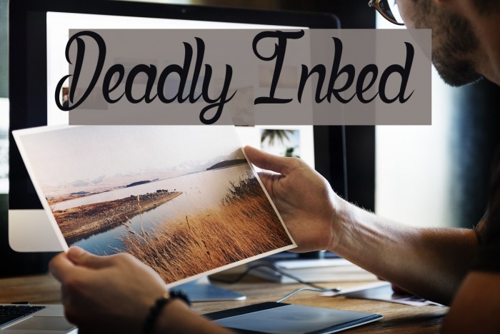 Deadly Inked Font examples