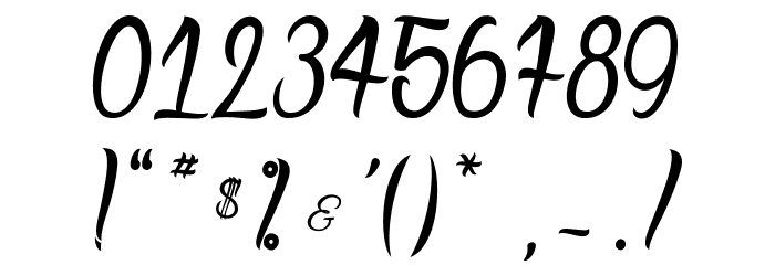Deadly Inked_PersonalUseOnly Font OTHER CHARS