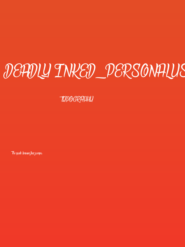 Deadly Inked_PersonalUseOnly Poster