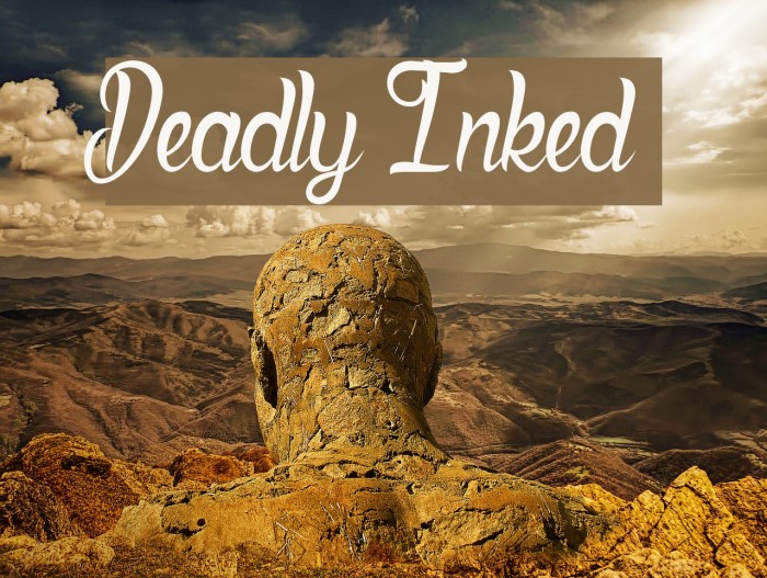 Deadly Inked Шрифта examples