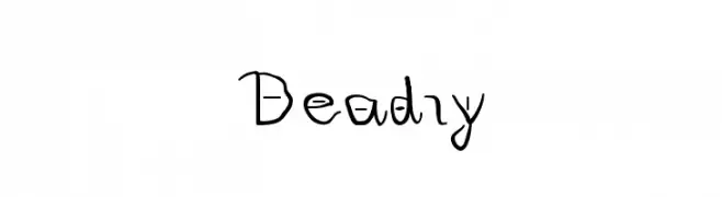 Deadly  Fuentes Gratis Descargar
