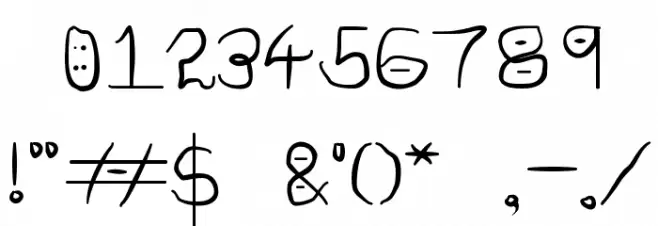 Deadly Font OTHER CHARS