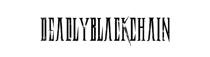 DeadlyBlackChain Font