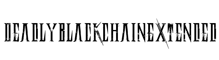 DeadlyBlackChainExtended  免费字体下载