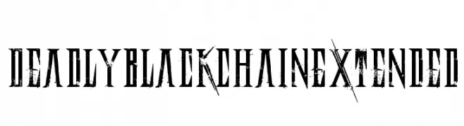 DeadlyBlackChainExtended  नि: शुल्क फ़ॉन्ट्स डाउनलोड