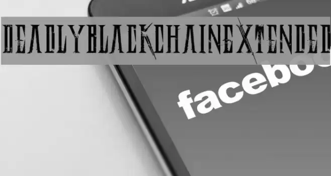 DeadlyBlackChainExtended Font examples