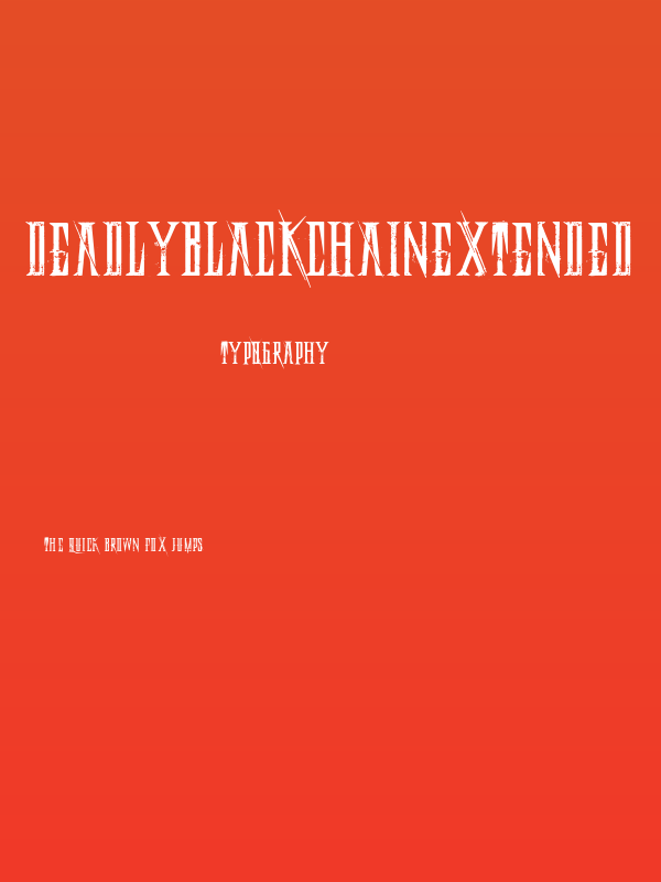 DeadlyBlackChainExtended Poster