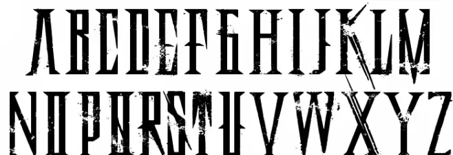 DeadlyBlackChainExtended フォント 小文字
