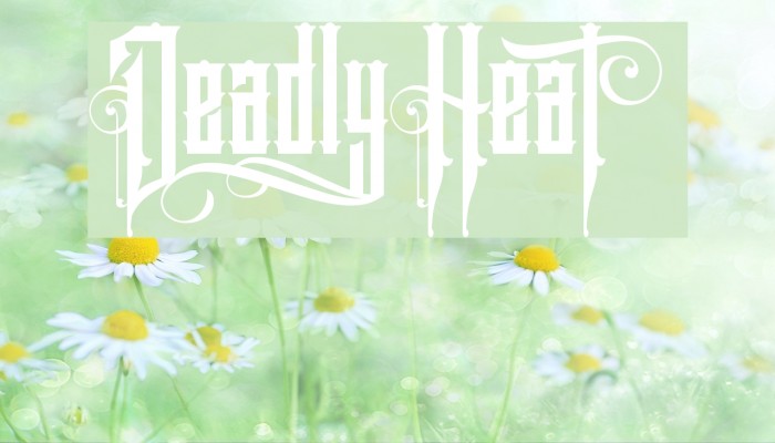 DeadlyHeat Font examples
