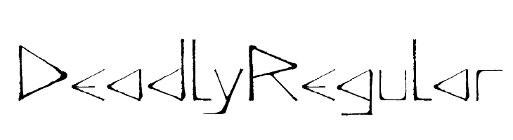 DeadlyRegular  font caratteri gratis