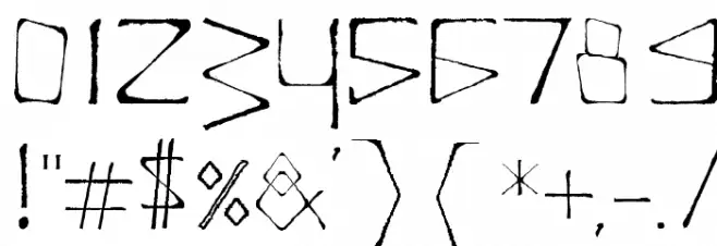 DeadlyRegular Font OTHER CHARS