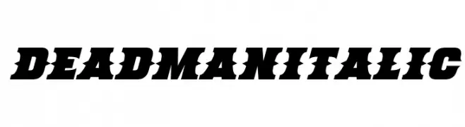 Deadman Italic  नि: शुल्क फ़ॉन्ट्स डाउनलोड
