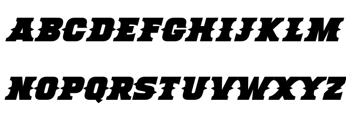 Deadman Italic Font LOWERCASE