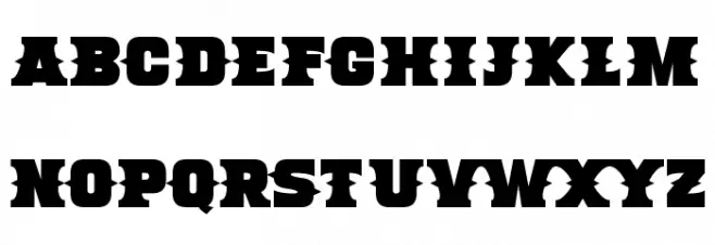 Deadman Schriftart Groß