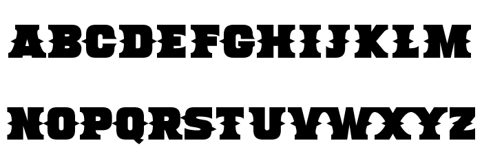 Deadman Font LOWERCASE