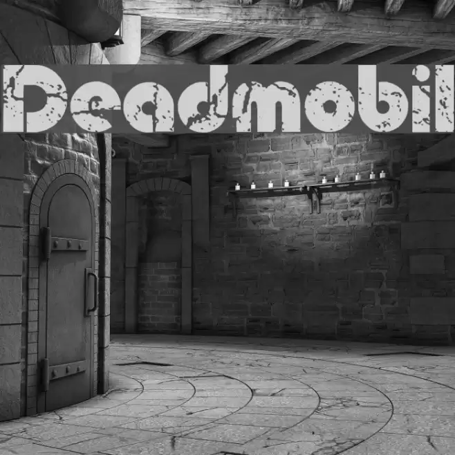 Deadmobil Font examples