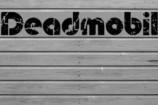 Deadmobil Font examples