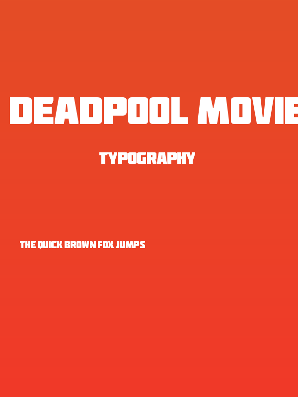 Deadpool Movie Poster