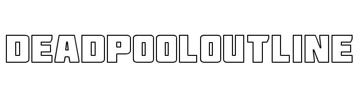 Deadpool Outline Font