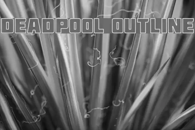 Deadpool Outline フォント examples