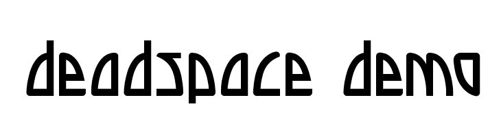 Deadspace DEMO  नि: शुल्क फ़ॉन्ट्स डाउनलोड