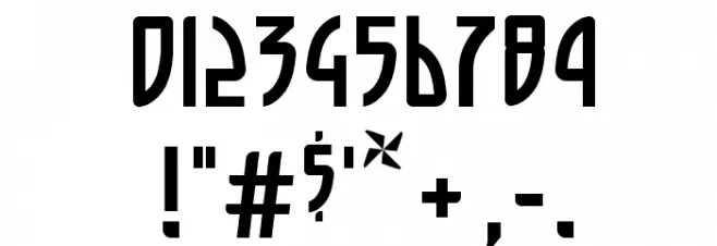 Deadspace DEMO Font OTHER CHARS