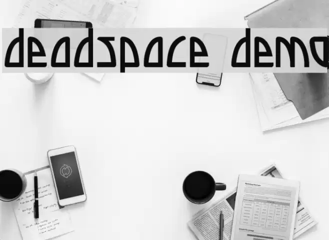 Deadspace DEMO Font examples