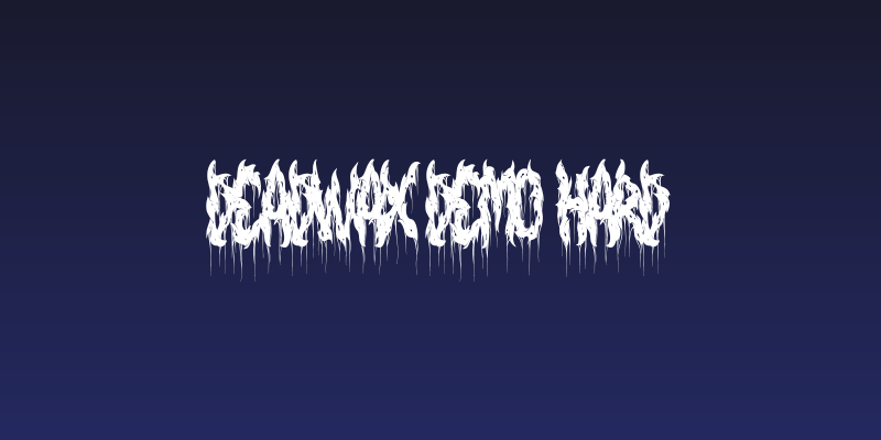 Deadwax DEMO Hard Social Header