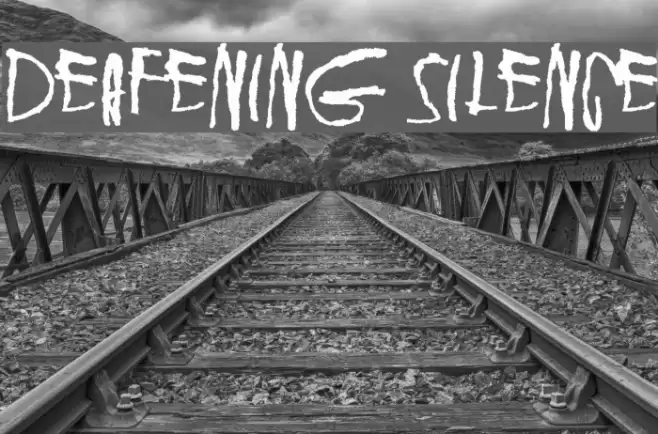 Deafening Silence Font examples