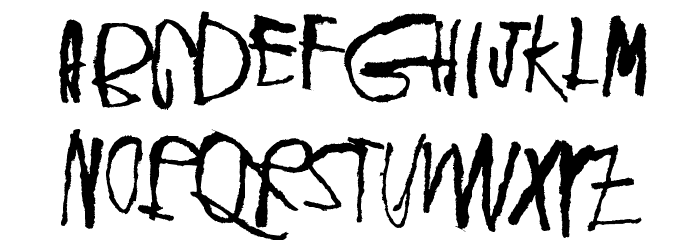Deafening Silence Font LOWERCASE