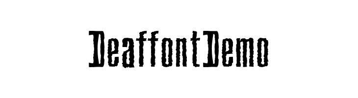 DeaffontDemo  les polices de caractères gratuit tlcharger