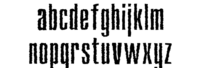 DeaffontDemo Font LOWERCASE
