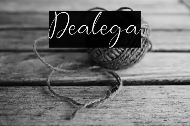 Dealega Font examples