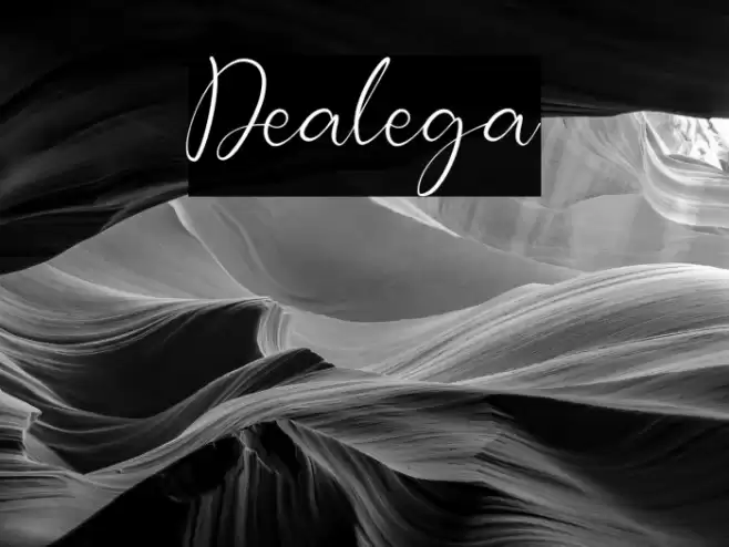 Dealega Font examples
