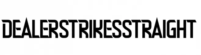 Dealer Strikes Straight  font caratteri gratis