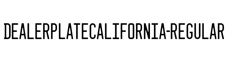 DealerplateCalifornia-Regular  baixar fontes gratis