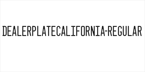 DealerplateCalifornia-Regular Logo