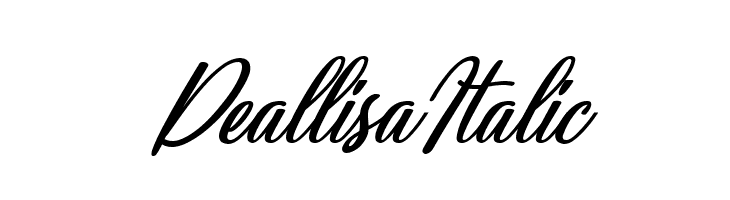Deallisa Italic  Fuentes Gratis Descargar