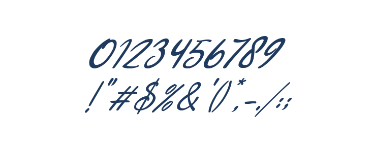 Deallisa Italic Other Characters